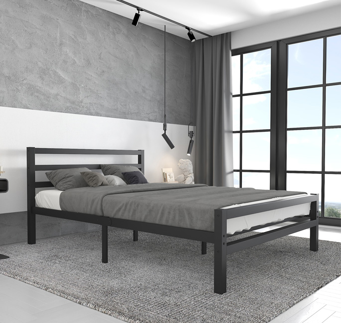 Cama com estrado Niki Preto