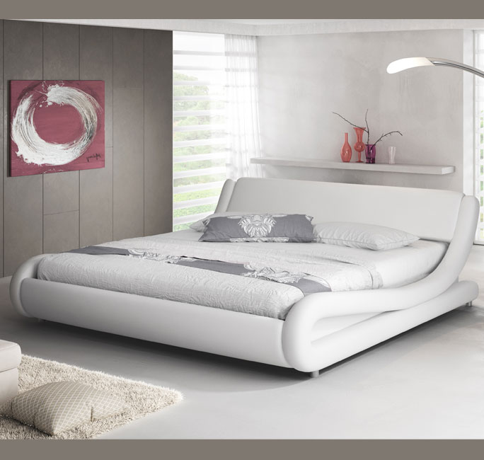 Cama de design alessia cor branca