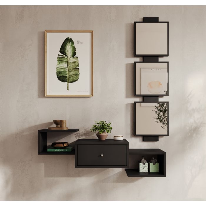  movel-de-entrada-cor-preta-com-gaveta-e-espelho-neo