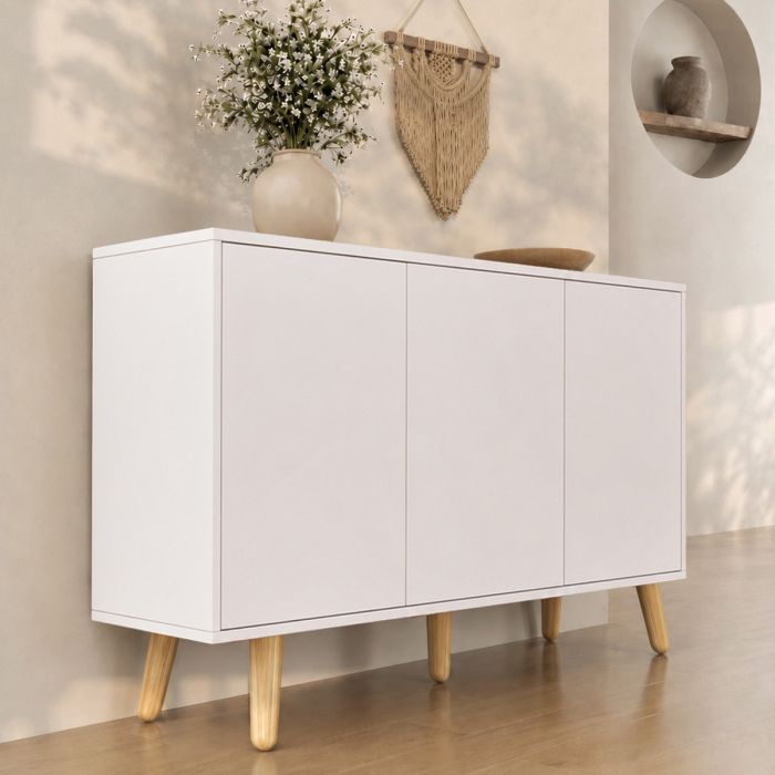 Aparador modelo Vega cor Branco Mate