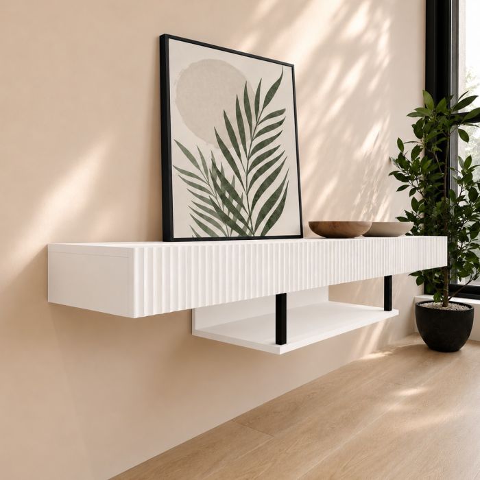 Móvel de TV cor branca 150cm Renzo