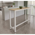 Mesa alta Ani  (140cm) cor branca e sonoma