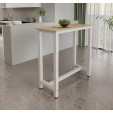 Mesa alta Branco e Sonoma 100 cm Ani
