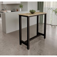 Mesa alta Preto e Sonoma 100 cm Ani