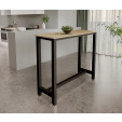 Mesa alta Preto e Sonoma 120 cm Ani