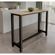 Mesa alta Preto e Sonoma 140 cm Ani