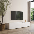 Móvel de TV Branco 160 cm com pés 2 cm Nora H2
