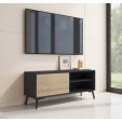 Móvel de TV Kai em cor preto e branco de 100 cm