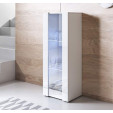 Vitrine modelo Luke V2 (40x128cm) cor branca com pés standard
