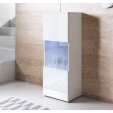 Vitrine modelo Luke V3 (40x128cm) cor branca com pés standard