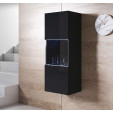 Vitrine suspensa modelo Luke V3 (40x126cm) cor preta