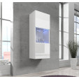 Vitrine suspensa modelo Nora V3 (40x126cm) cor branca