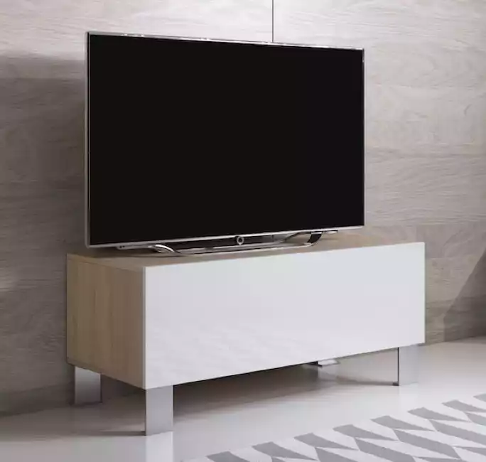 movel-tv-luke-h1-100x30-pes-aluminio-sonoma-branco
