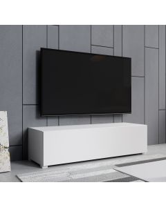 Móvel de TV Branco 120 cm com pés 2 cm Aitana M1