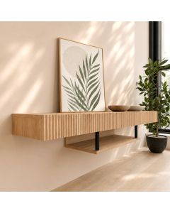 Móvel de TV cor alba oak 150cm Renzo