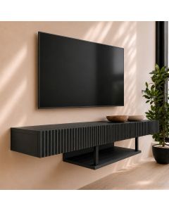 Móvel de TV cor preta 150cm Renzo