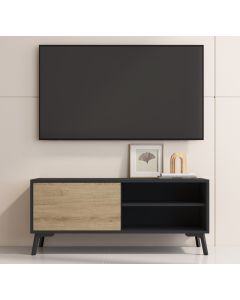 Móvel de TV Kai em cor preto e branco de 100 cm