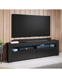 Móvel de TV modelo Aker (140x50,5cm) cor preta