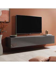 Móvel de TV modelo Berit 180x30 cor cinzento