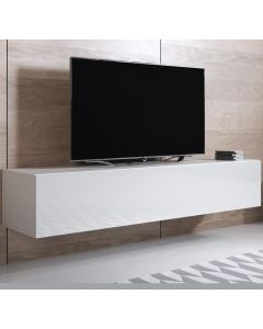 Móvel de TV modelo Luke H2 (160x30cm) cor branca