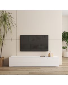 Móvel de TV Branco 160 cm com pés 2 cm Nora H2
