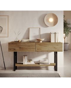 Móvel Consola de Entrada na cor pinho (139 cm)  - mod. Factory R1