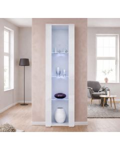 Vitrine Branca 40x170 cm com pés 2 cm Nora V5