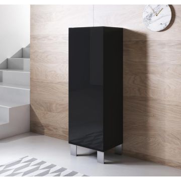 meuble-tv-luke-v1-40x126-pieds-aluminium-noir