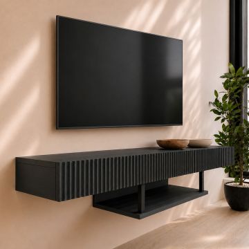 Móvel de TV cor preta 150cm Renzo